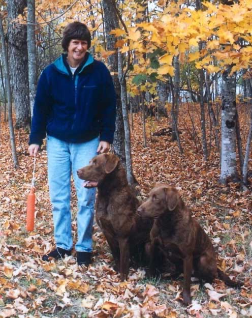 Wendy with Katie and Abe in the fall of 2003